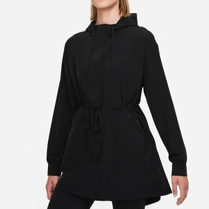Nike Womens Dri-Fit Bliss Luxe Anorak Jacket Size S Small Black Raincoat Hooded